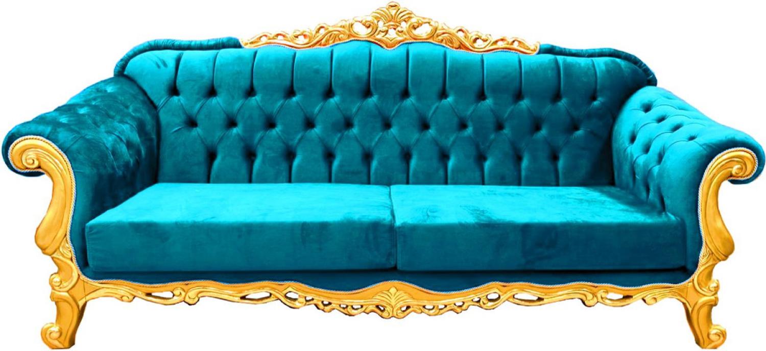 Casa Padrino Luxus Barock Sofa - Verschiedene Farben - Prunkvolles handgefertigtes Wohnzimmer Sofa - Barock Wohnzimmer Möbel Bild 1