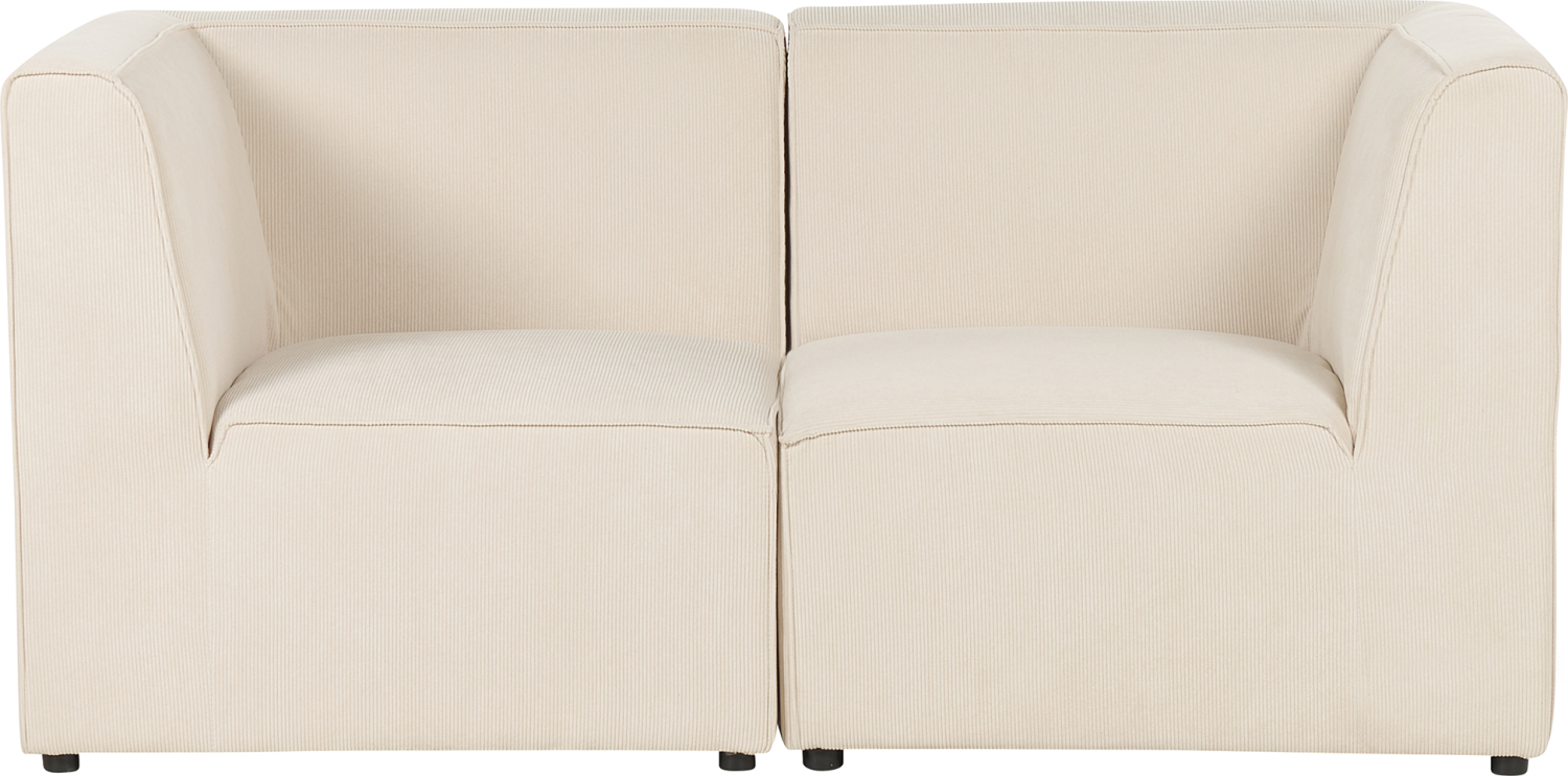 2-Sitzer Sofa Cord hellbeige LEMVIG Bild 1