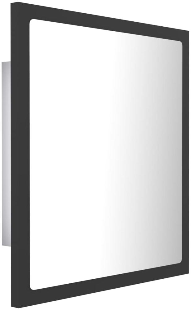 LED-Badspiegel, Spanplatte Grau, 40 x 8,5 x 37 cm Bild 1