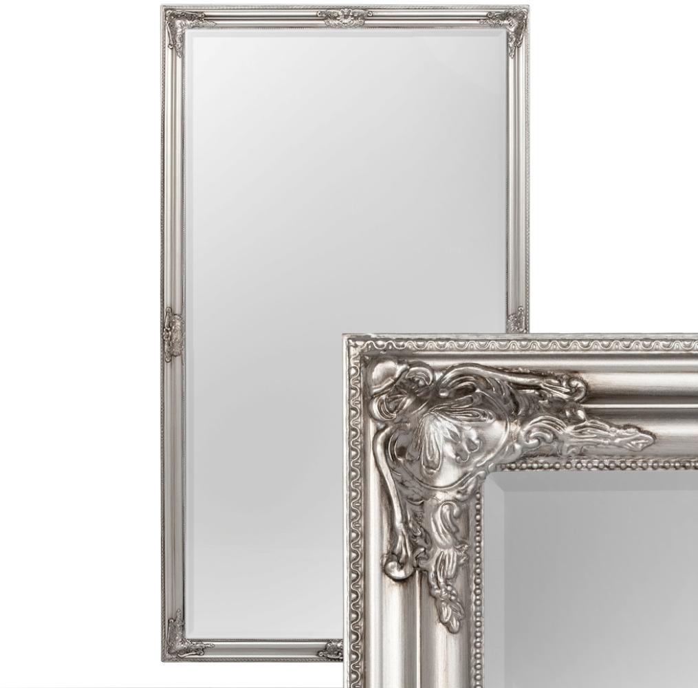 Wandspiegel BESSA 180x100cm Antik-Silber Barock Design Spiegel Pompös Facette Bild 1