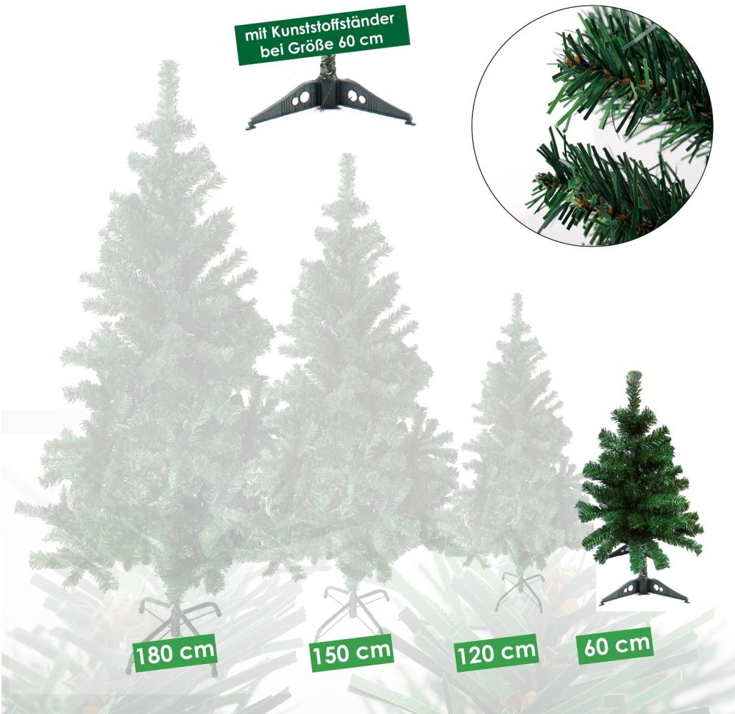 Künstlicher Weihnachtsbaum inkl. Ständer Tannenbaum Christbaum grün 60cm Bild 1