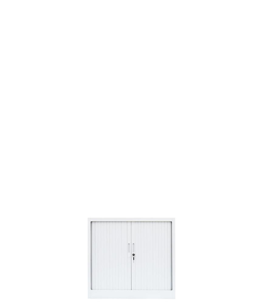 Querrollladenschrank Sideboard 80cm breit Stahl Büro Aktenschrank Rolladenschrank Weiß (HxBxT) 750 x 800 x 460 mm / 555087 Bild 1