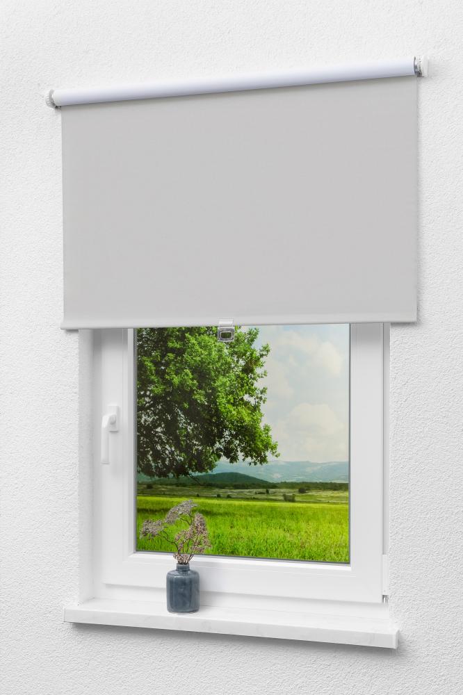 Lysel - Qualitätsspringrollo abdunkelnd (B x H) 143cm x 190cm in grau Bild 1