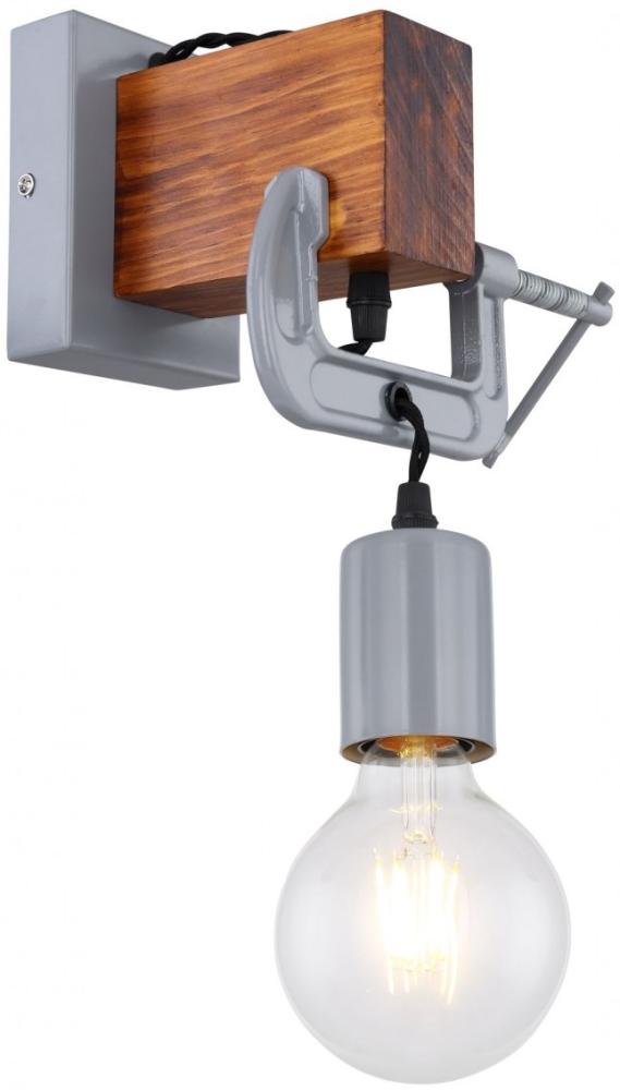 GLOBO Wandleuchte Innen Wandlampe Wohnzimmer Schlafzimmer Flur Holz Antik 15432W Bild 1