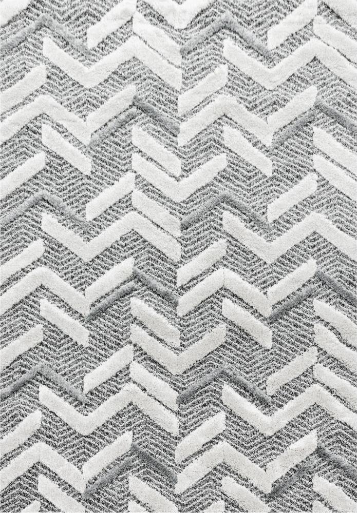 Hochflor Teppich Pepe rechteckig - 120x170 cm - Grau Bild 1