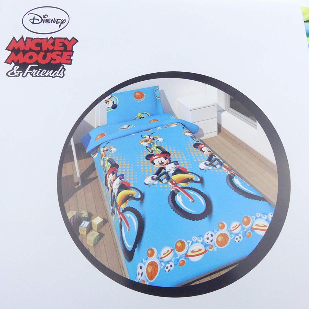 Mickey Mouse Kinderbettwäsche blau Bild 1