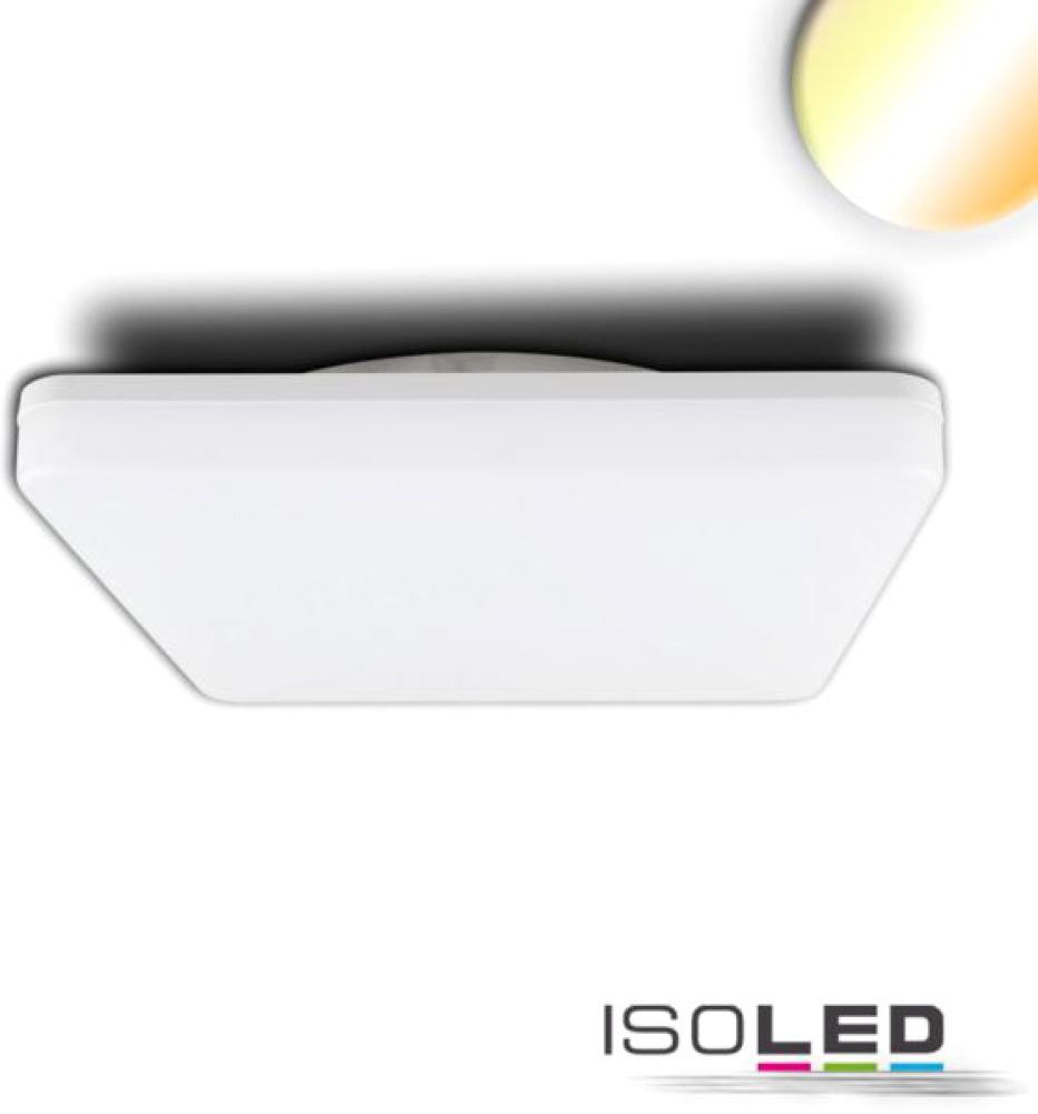 ISOLED LED Decken/Wandleuchte 24W, quadratisch, IP54, ColorSwitch 3000K4000K, weiß Bild 1