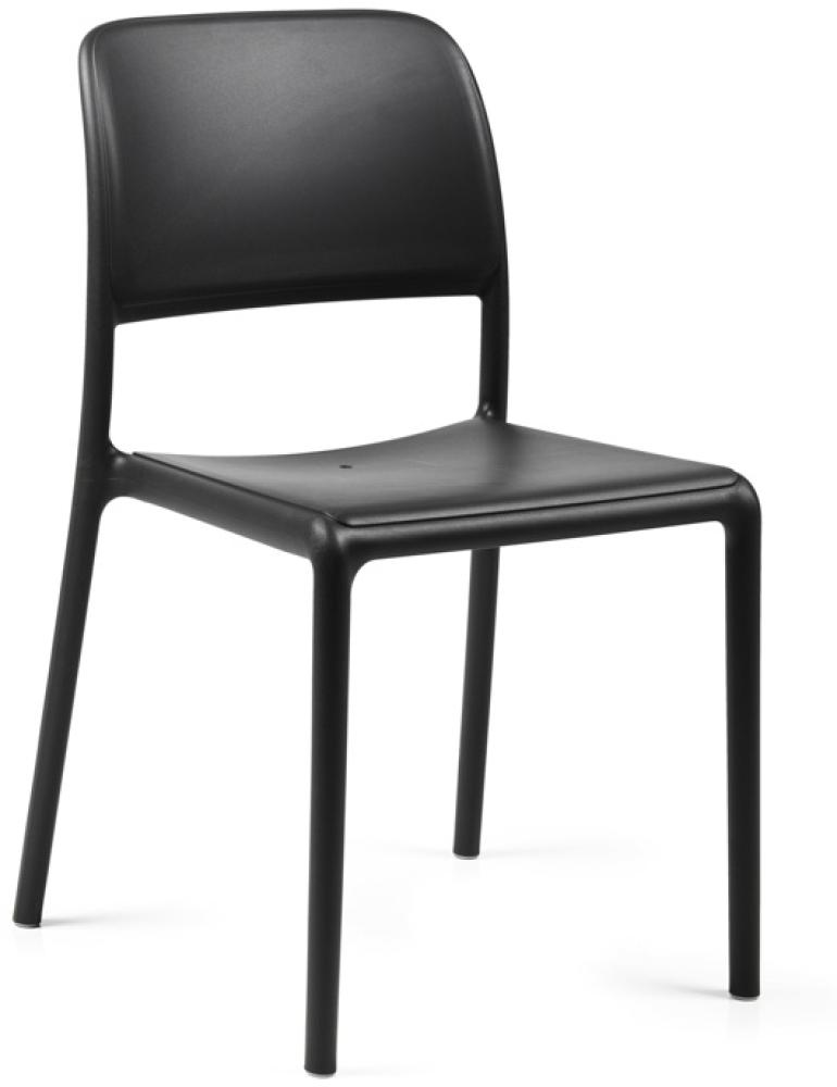 Riva Bistro Stuhl Kunststoff 6er Set (Antracite) Bild 1