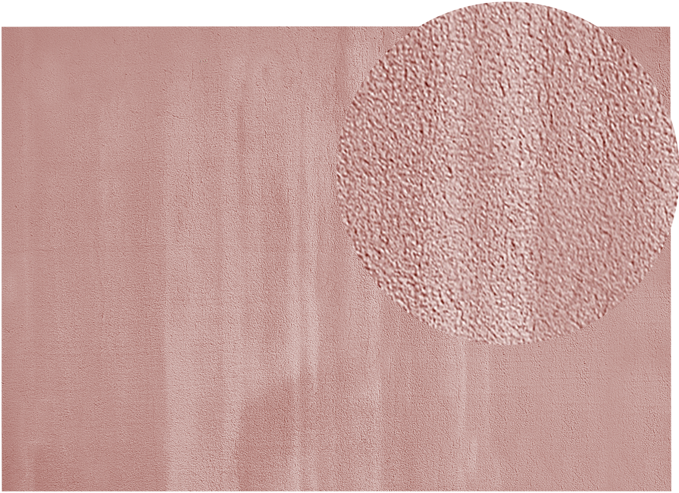 Kunstfellteppich Kaninchen rosa 160 x 230 cm MIRPUR Bild 1