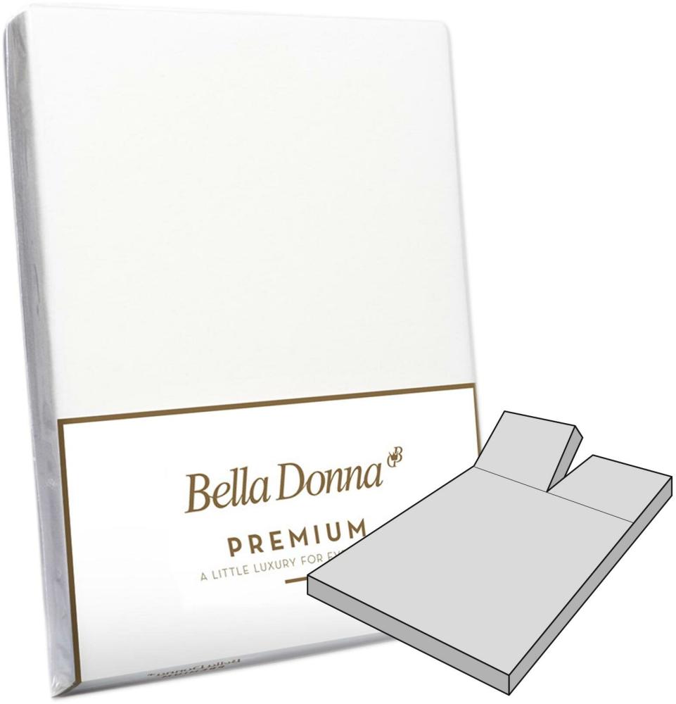 Formesse Split-Topper Spannbetttuch Bella Donna Premium La Piccola Duo 1 | 200x200 cm | perlgrau Bild 1