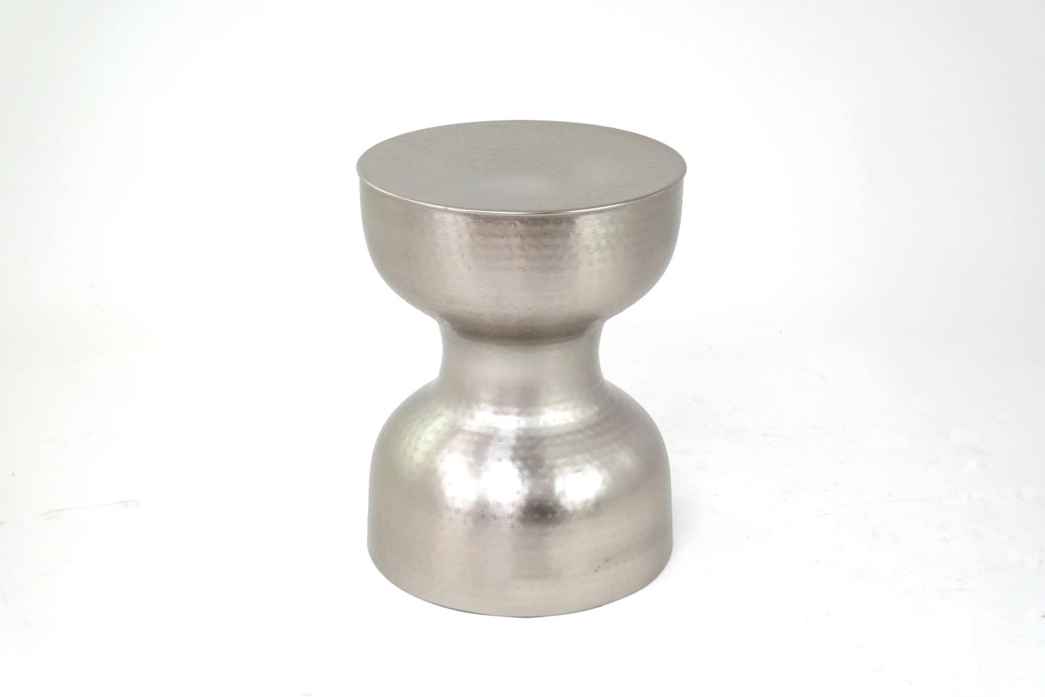 Concept Drum Beistelltisch Metall Silber Bild 1