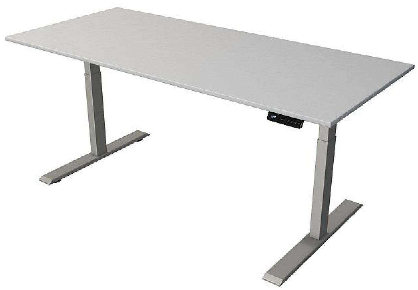 Kerkmann Schreibtisch Steh und Sitztisch MOVE 2 (B) 180 x (T) 80 cm lichtgrau Bild 1