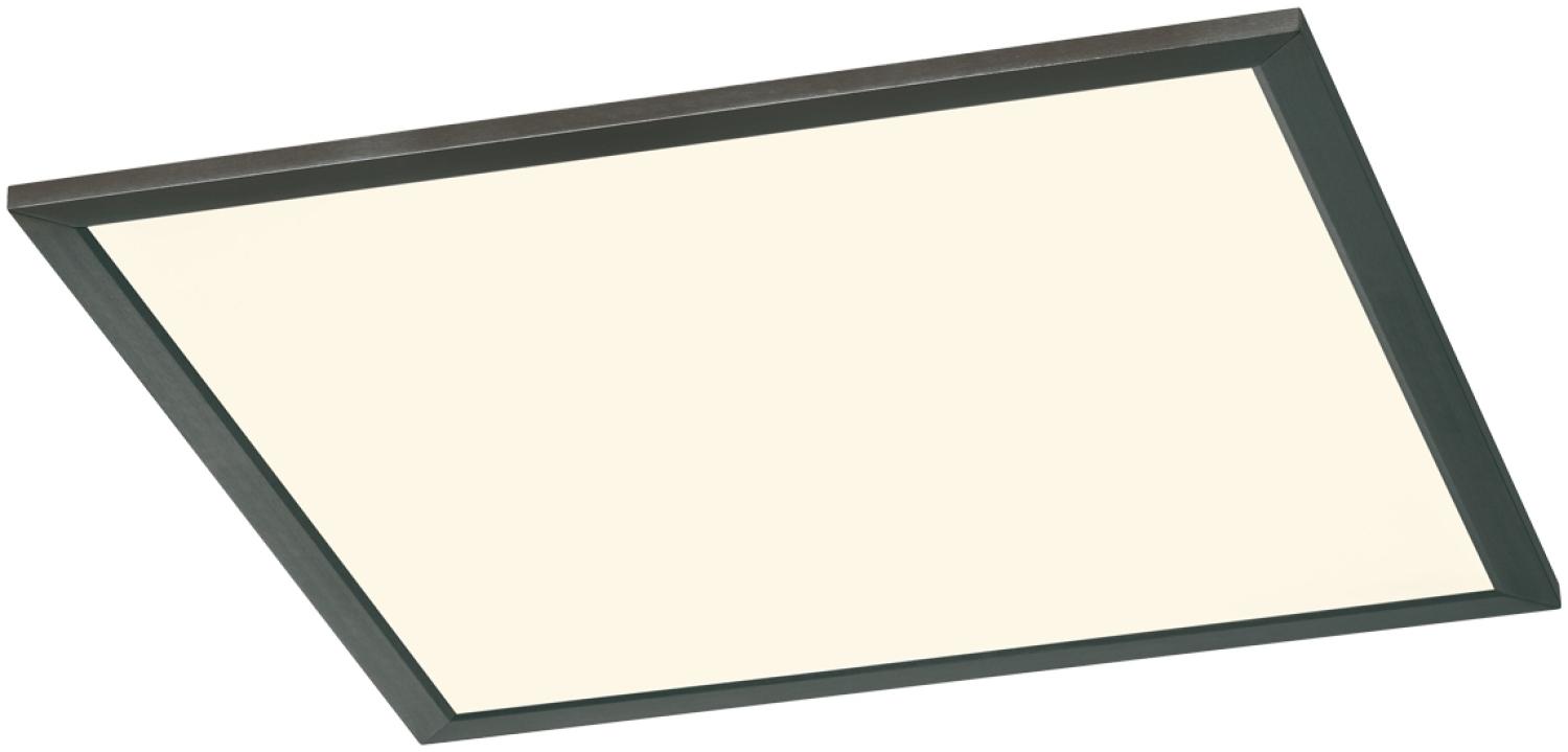 LED Deckenleuchte PHOENIX Schwarz / Weiß dimmbar - extra flach 45 x 45cm Bild 1