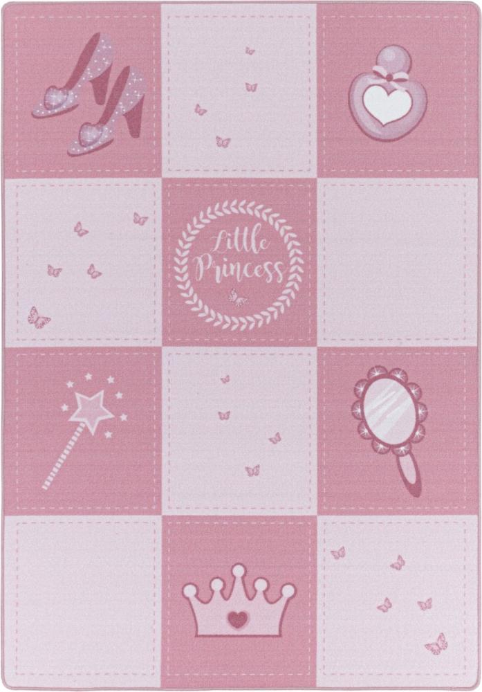 Kinder Teppich Paula rechteckig - 120x170 cm - Pink Bild 1