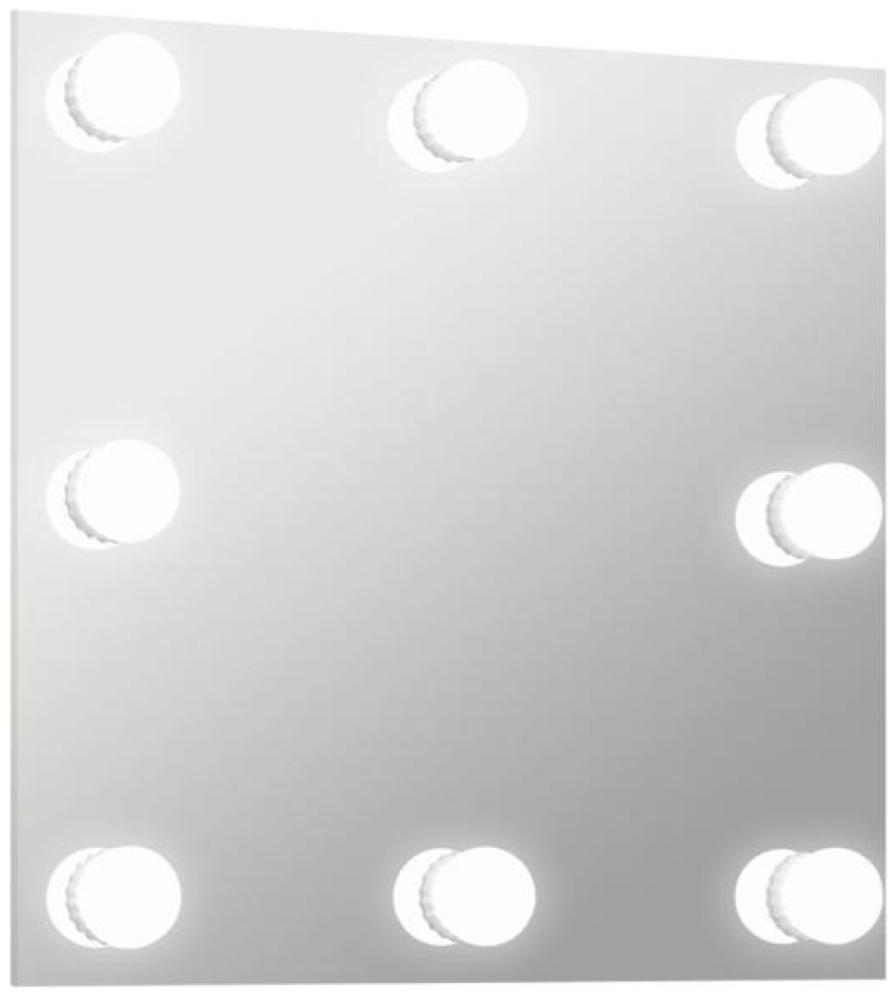 vidaXL Wandspiegel mit LED-Beleuchtung Quadratisch Glas [3078636] Bild 1