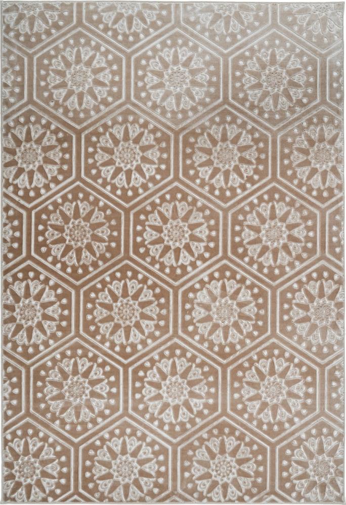 Kurzflorteppich Mohala 100 Taupe 200 x 290 cm Bild 1