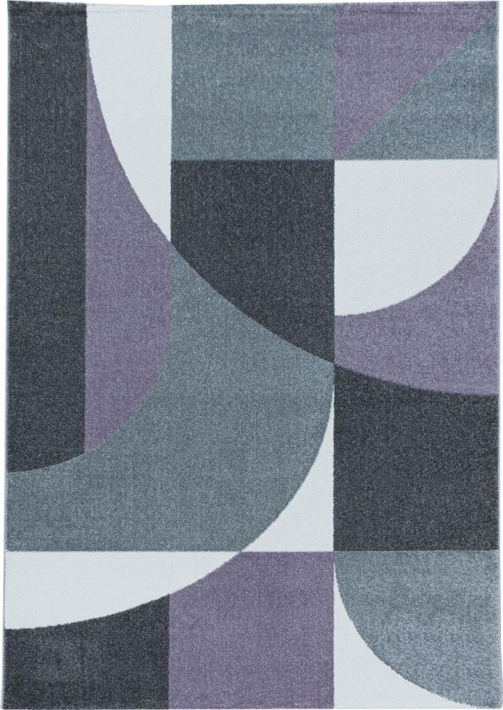 Kurzflor Teppich Elisa Läufer - 80x250 cm - Violett Bild 1
