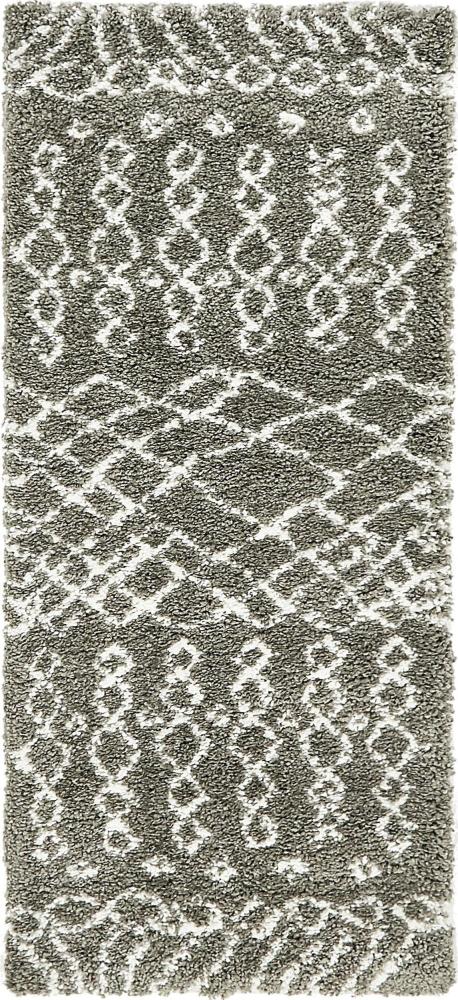 Teppich "MARA Shaggy" Läufer Grau 80x185 cm Bild 1