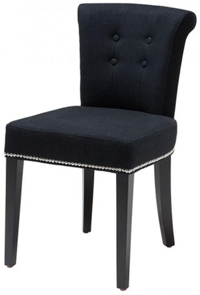 Casa Padrino Luxus Esszimmer Stuhl Schwarz - Luxus Qualität Bild 1