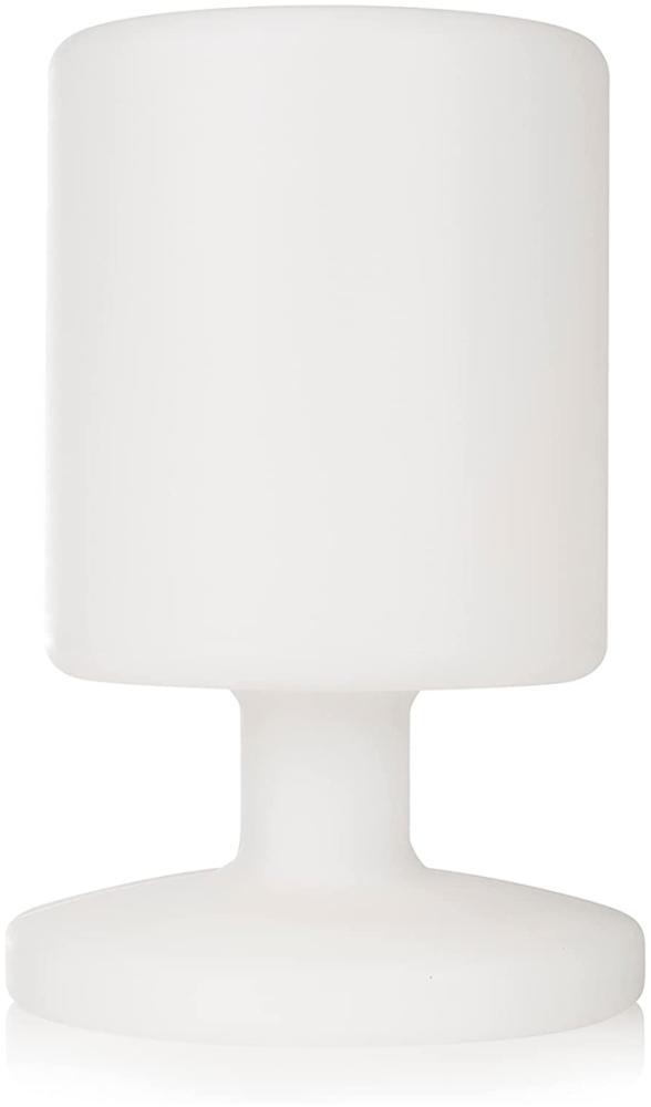 Akku LED Tischleuchte Outdoor kabellos mit RGB Farbwechsler, Höhe 25cm Bild 1