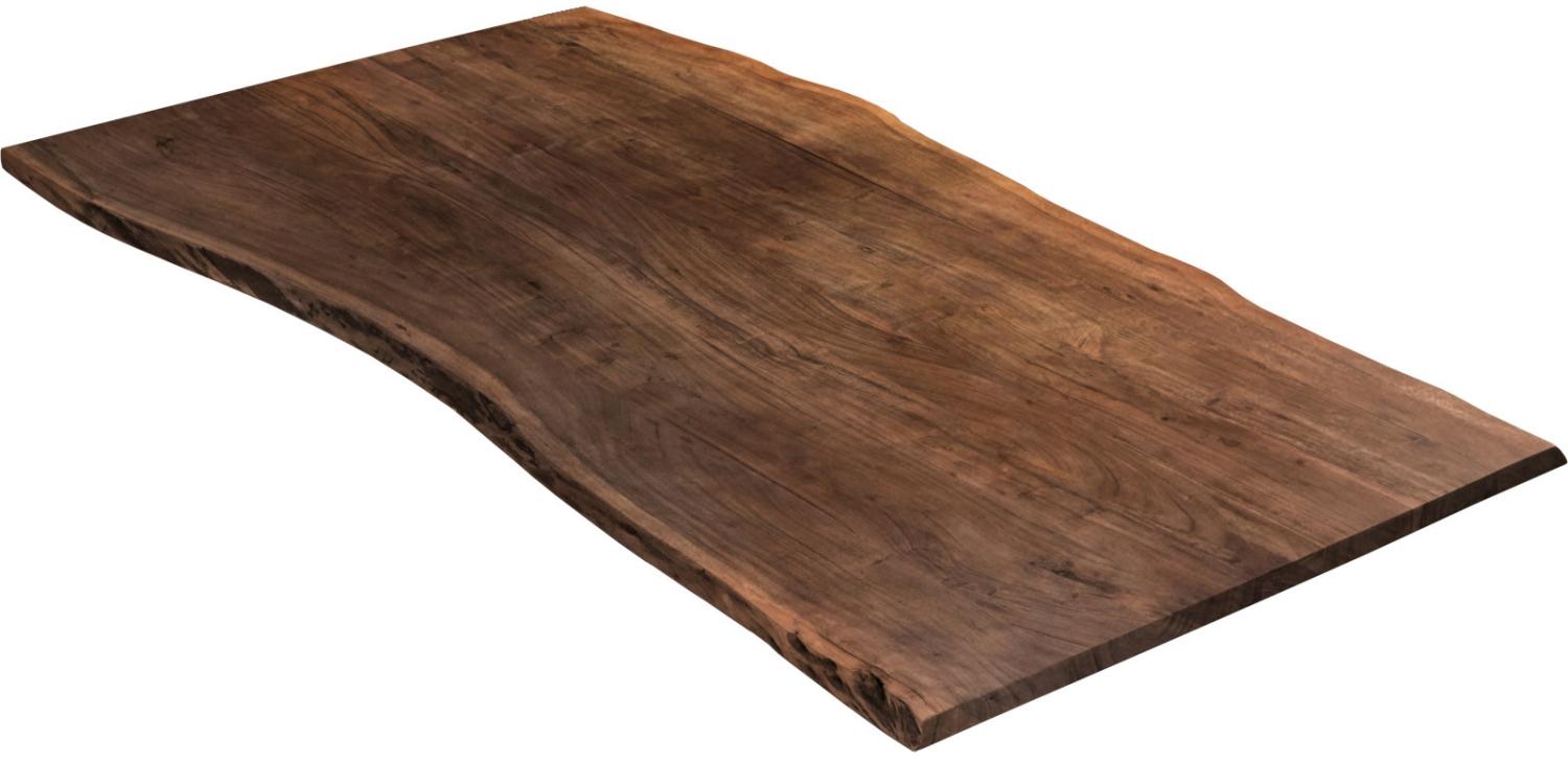 Tischplatte Baumkante massiv Akazie nussbaum 300 x 100 MILO 76640160 Bild 1
