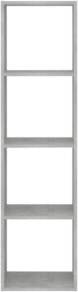 FMD Möbel - MEGA 4 - Regal mit 4 Fächern - melaminharzbeschichtete Spanplatte - Beton LA - 36,5 x 140,5 x 33cm Bild 1