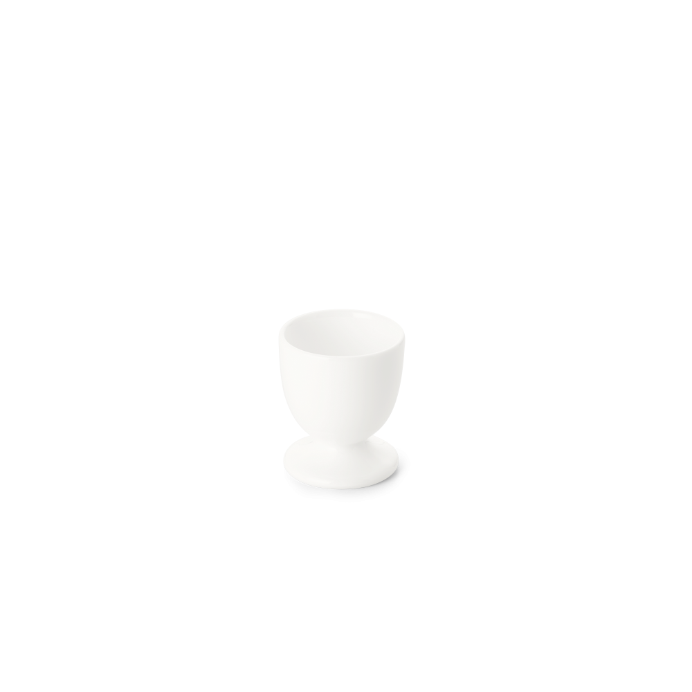 Eierbecher mit Fuß Fine Bone China Classic Weiss Dibbern Eierbecher - Mikrowelle geeignet, Spülmaschinenfest Bild 1