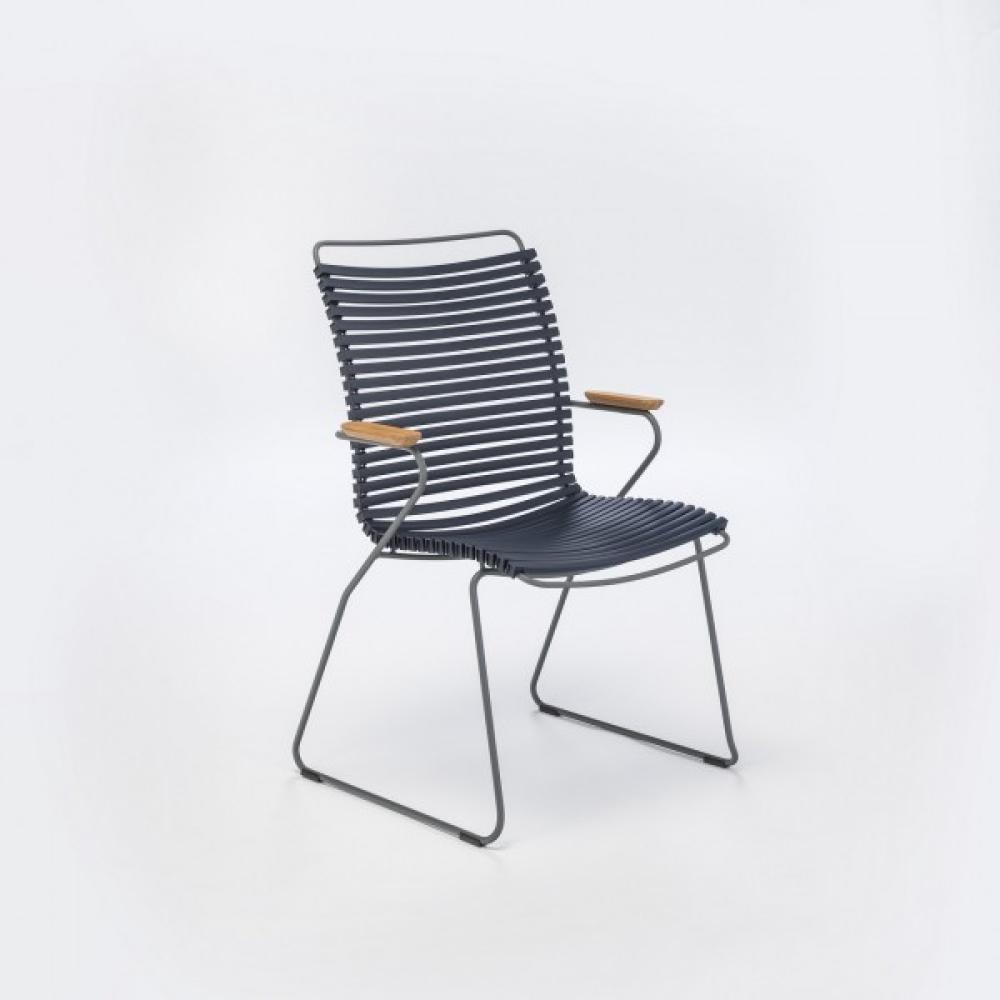 Outdoor Stuhl Click hohe Rückenlehne dunkelblau Bild 1