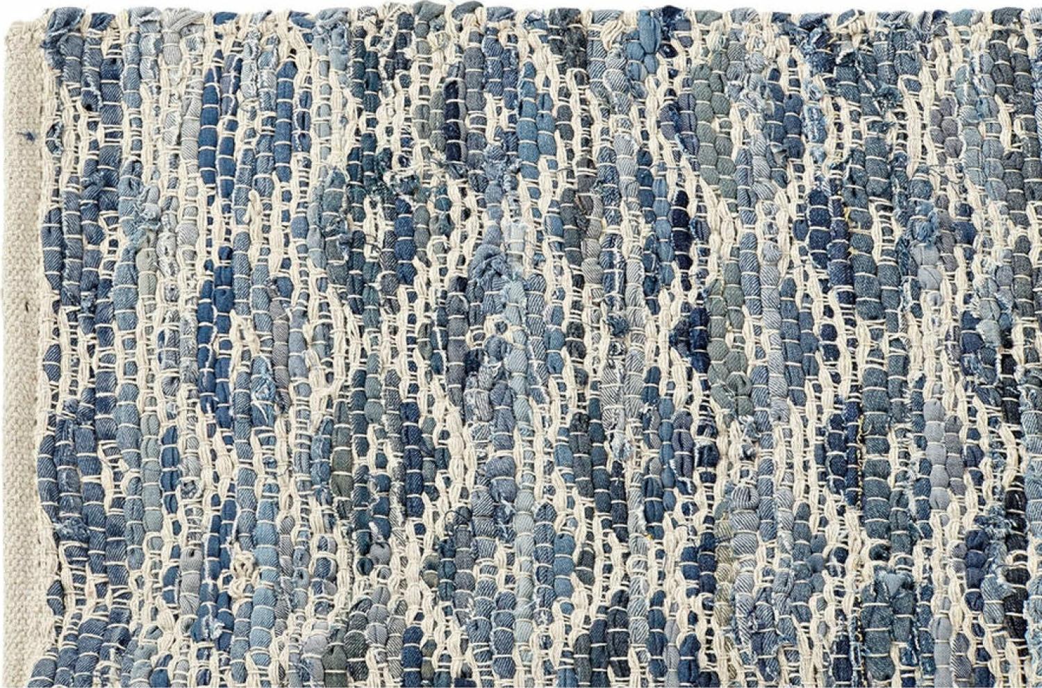Teppich DKD Home Decor Blau Weiß (120 x 180 x 1 cm) Bild 1