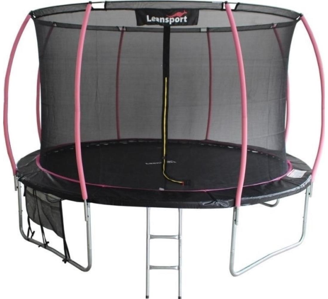 Trampolin Lean Sport 244 cm schwarz-rosa Bild 1