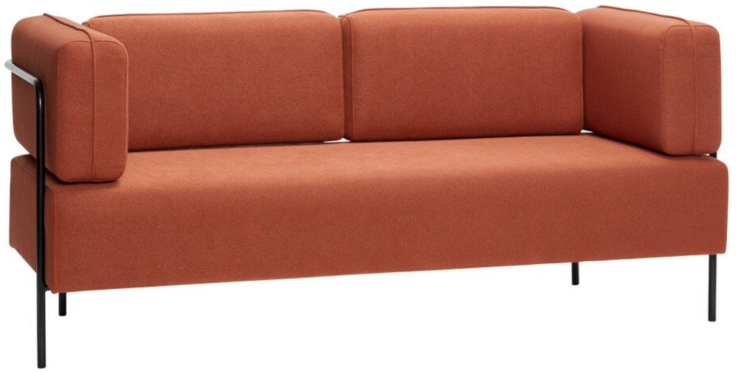 HÜBSCH Sofa 2-Sitzer Braun / Schwarz Bild 1