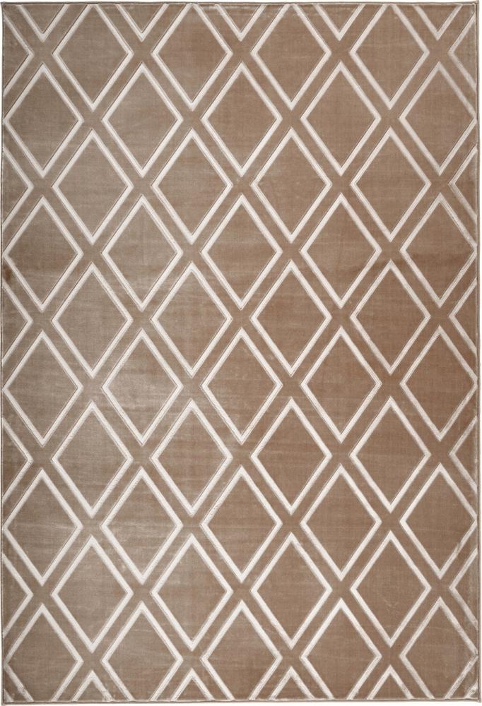 Kurzflorteppich Sebuleni 100 Taupe 120 x 170 cm Bild 1