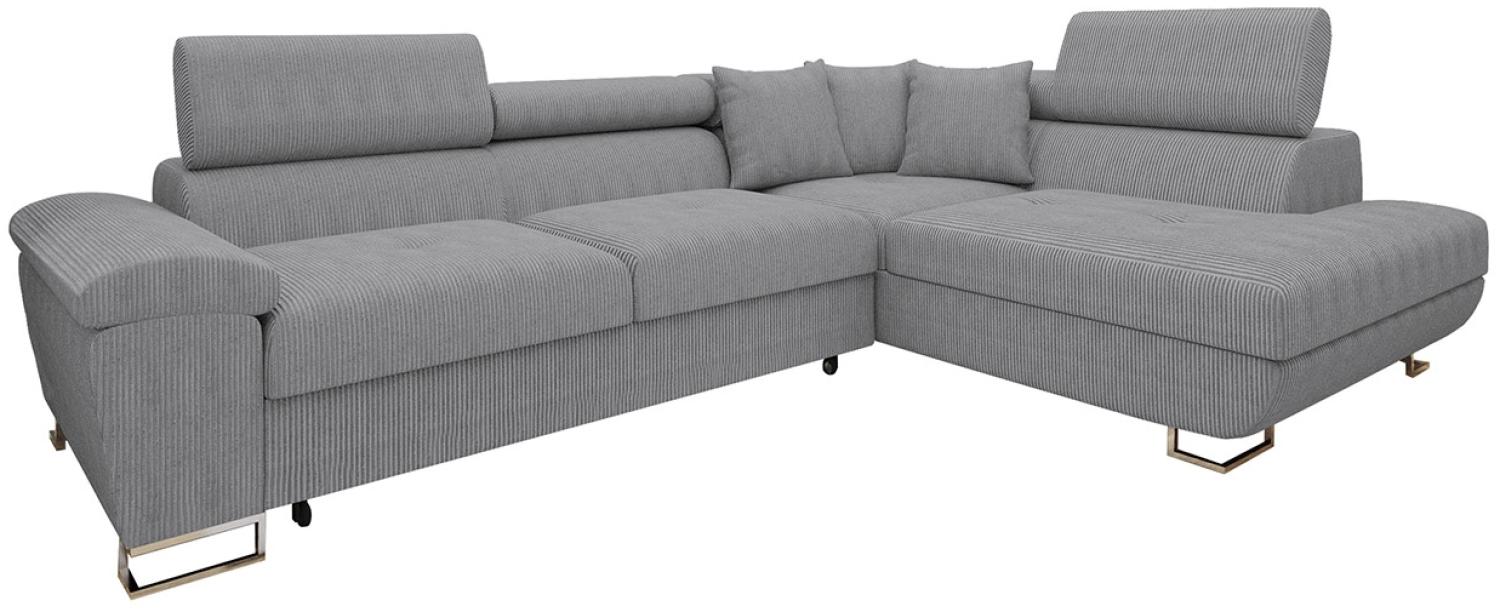 Ecksofa Cotere Cord (Farbe: Poso 110, Seite: Rechts) Bild 1