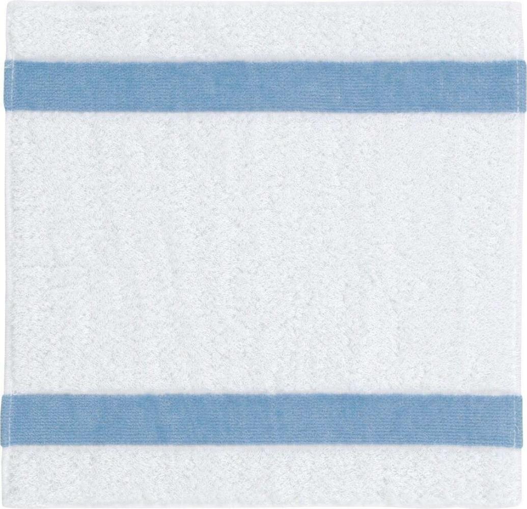 Feiler Handtücher Exclusiv mit Chenillebordüre | Seiftuch 30x30 cm | hellblau Bild 1