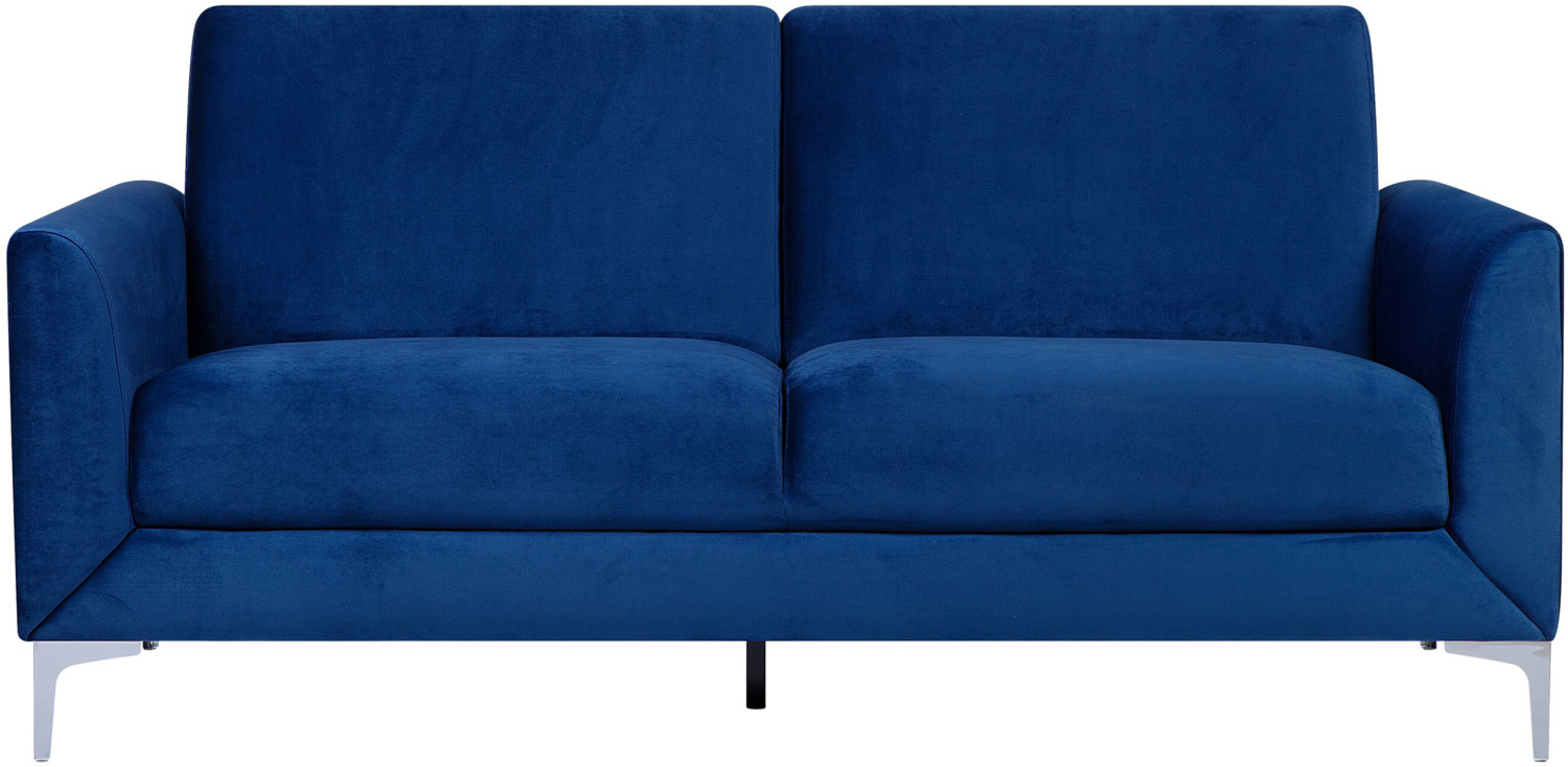 3-Sitzer Sofa Samtstoff marineblau FENES Bild 1