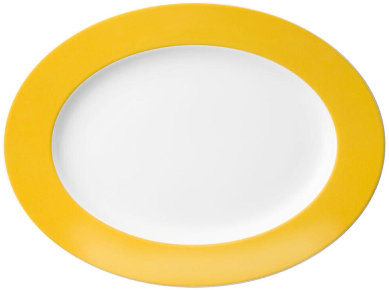 Thomas Sunny Day Platte, Servierplatte, Beilagenplatte, Porzellan, Yellow / Gelb, Spülmaschinenfest, 33 cm, 12733 Bild 1
