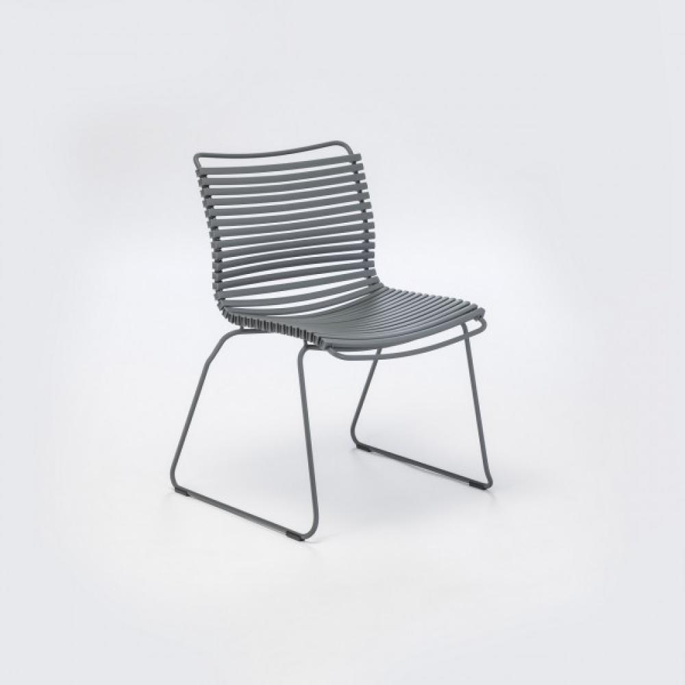 Outdoor Stuhl Click ohne Armlehne dunkelgrau Bild 1