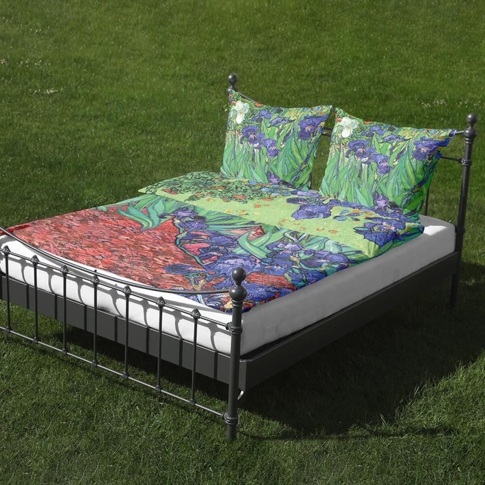 Goebel Mako-Satin Bettwäsche Iris | 155x220 cm + 80x80 cm Bild 1