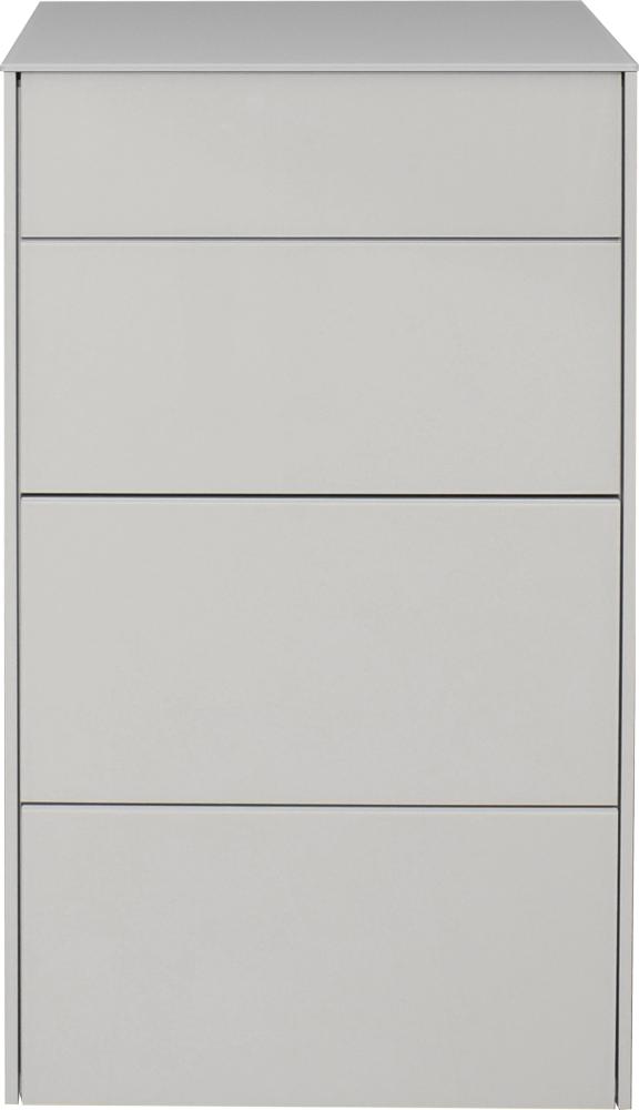 Mäusbacher Imola Kommode Holzwerkstoff/Glas 52x89x42 cm Kreidegrau matt lack/Glas Kreidegrau glanz Bild 1
