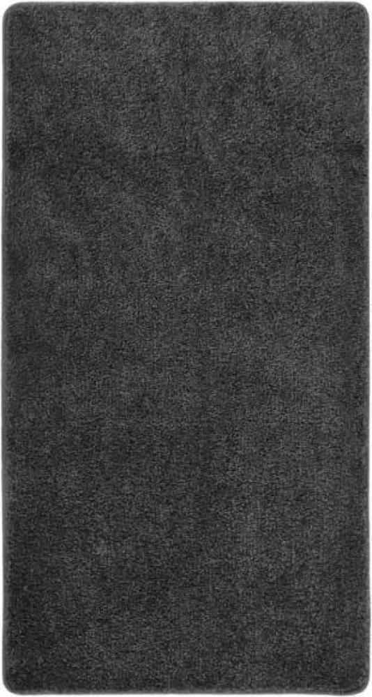 vidaXL Shaggy-Teppich Dunkelgrau 80x150 cm Rutschfest Bild 1