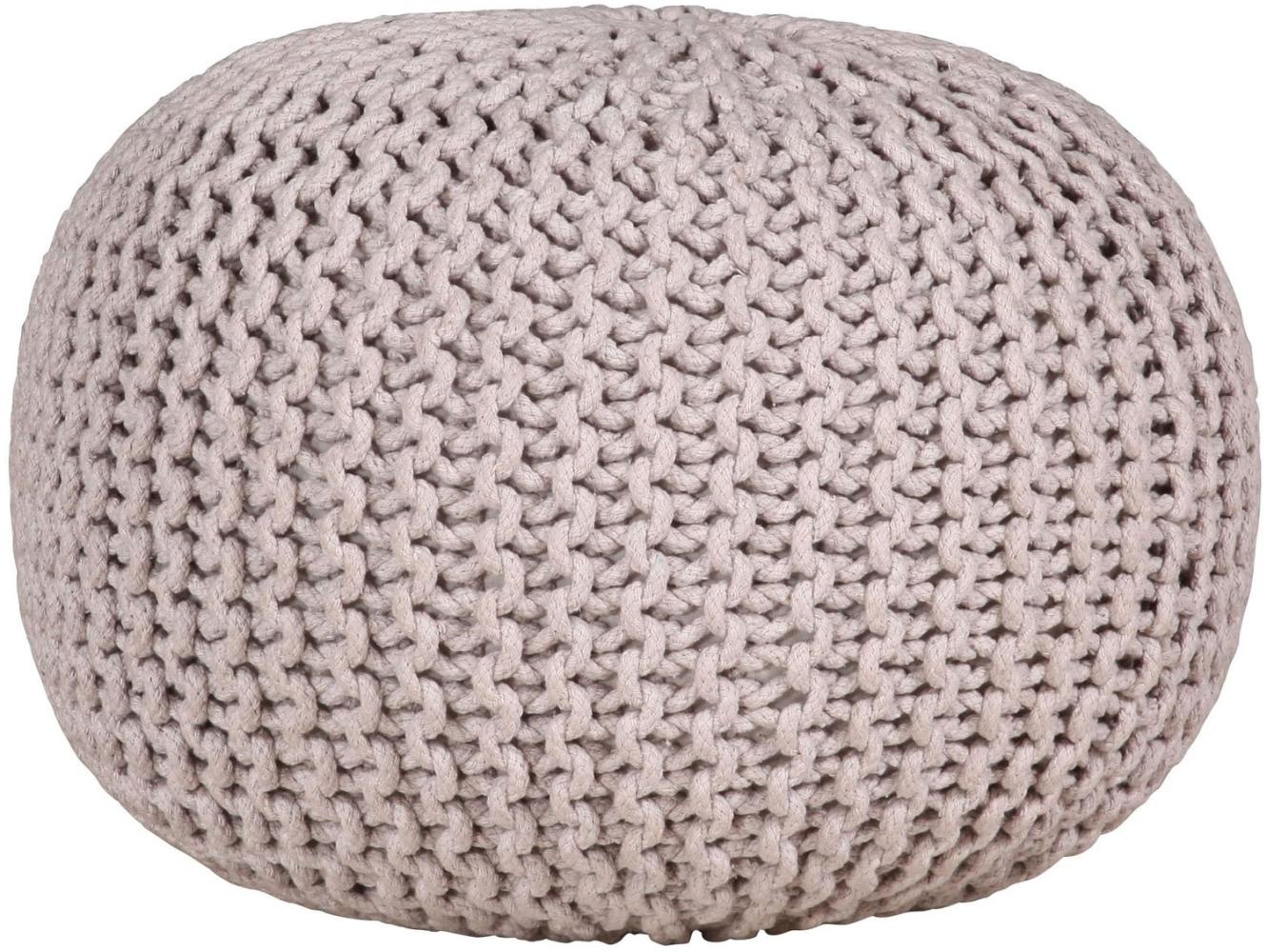 Stylefurniture Cottonball, Stoff, grau, 55 x 55 x 37 cm Bild 1