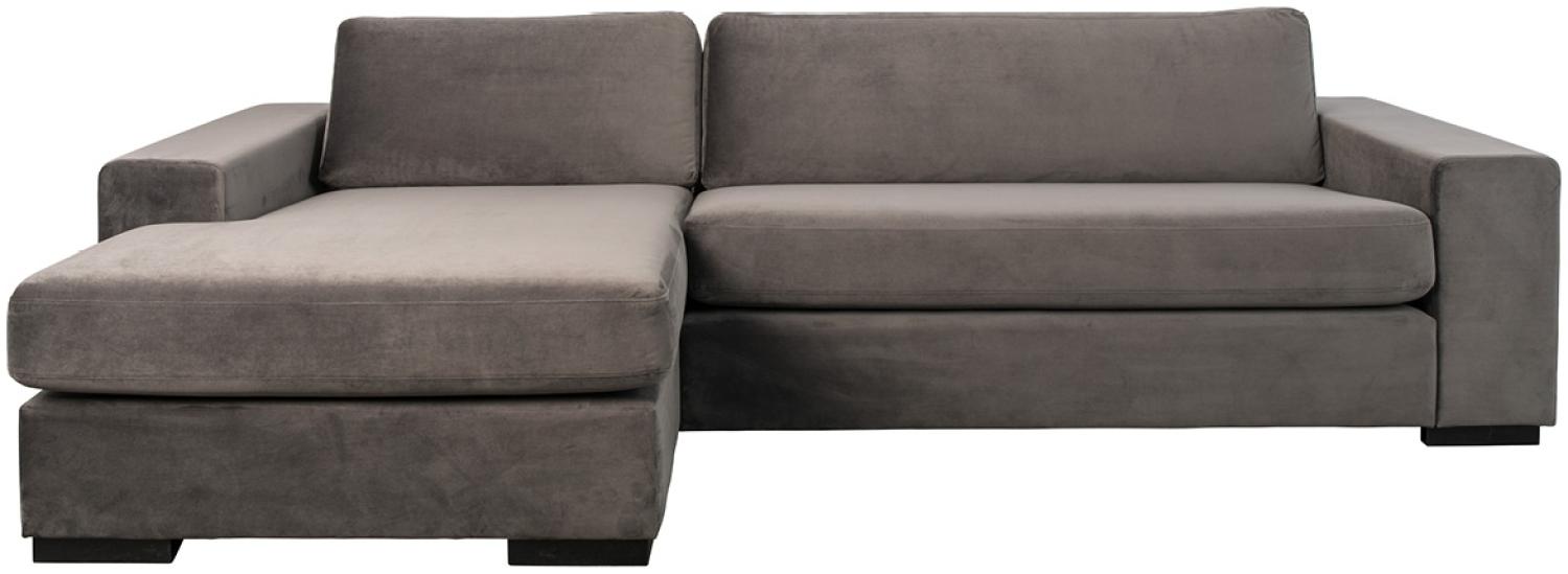Sofa - Fiep Velvet - Recamiere Links - Grau Bild 1