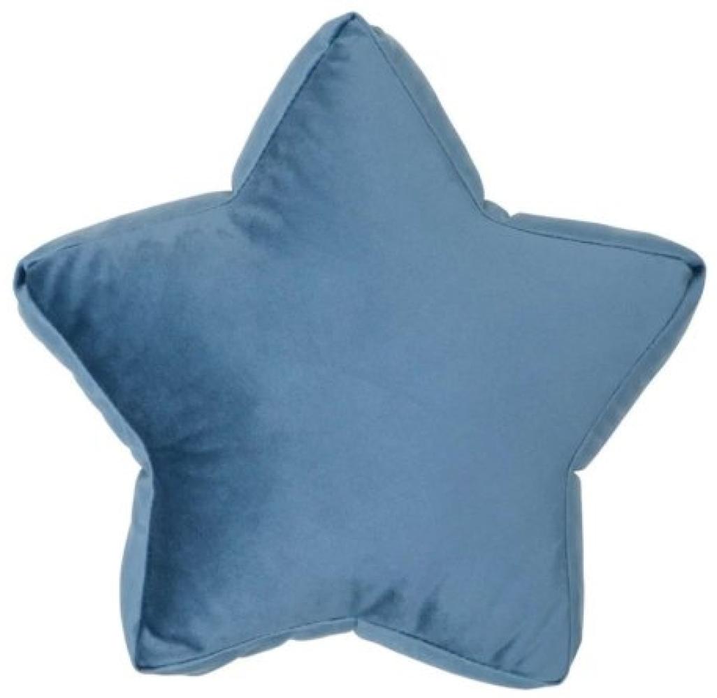 BETTY`S HOME Sternenkissen «Small» Blue (32cm) STAR-30-VEL-BLUE Bild 1