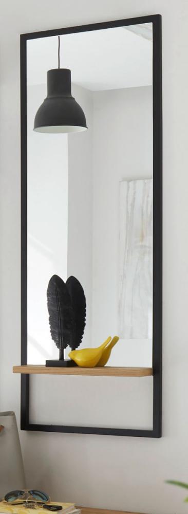 Garderobenspiegel Yorkshire in Eiche und schwarz 44 x 125 cm Bild 1