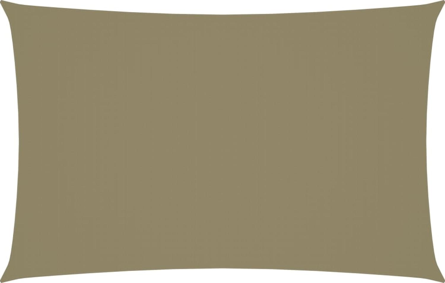Sonnensegel Oxford-Gewebe Rechteckig 2x5 m Beige Bild 1