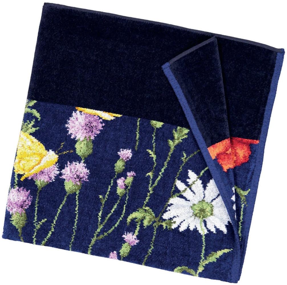 Feiler Handtücher Daisy Field | Badetuch 150x100 cm | schwarzblau Bild 1