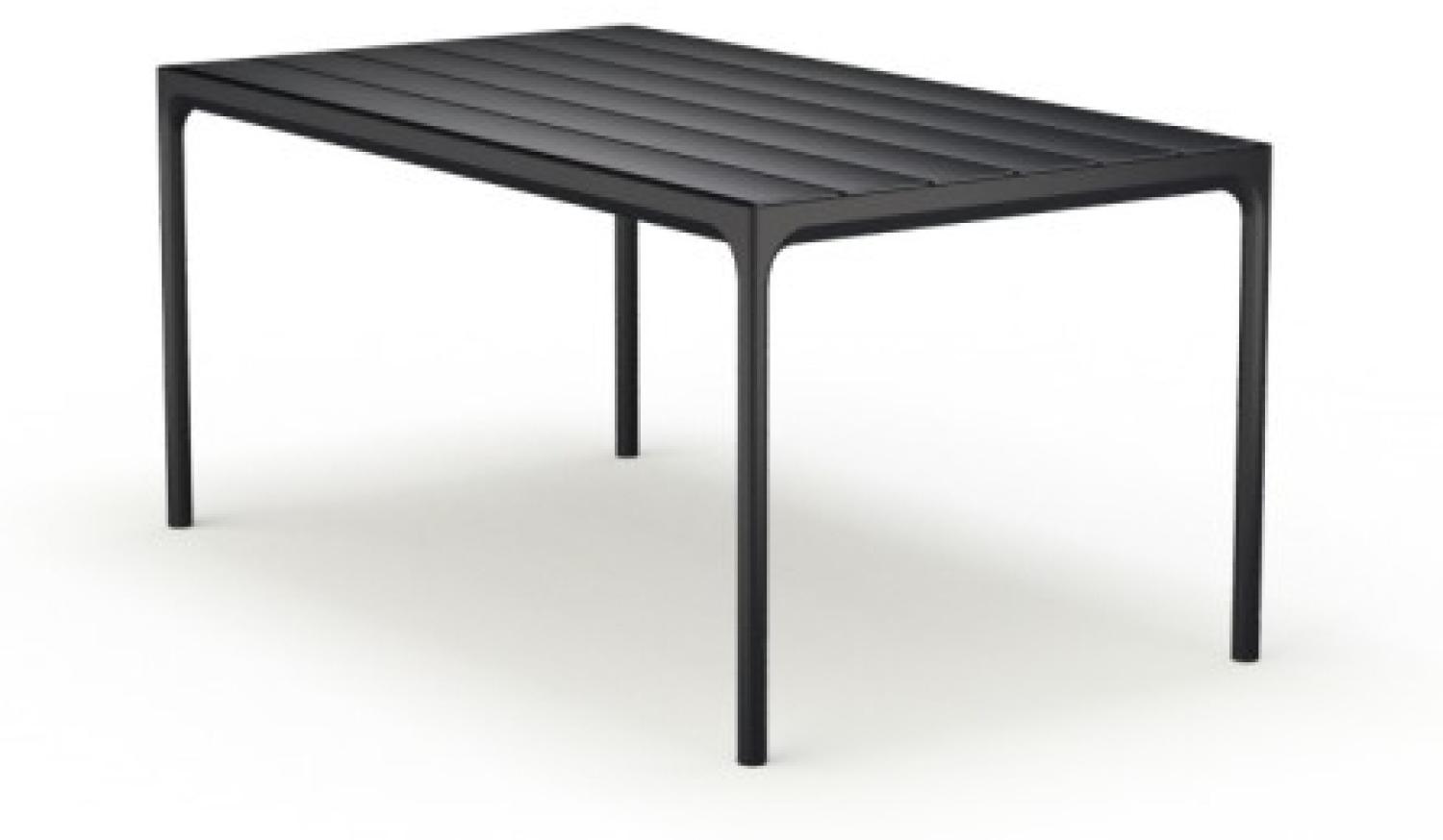 Outdoor Tisch FOUR Aluminium schwarz 160 x 90 cm Bild 1