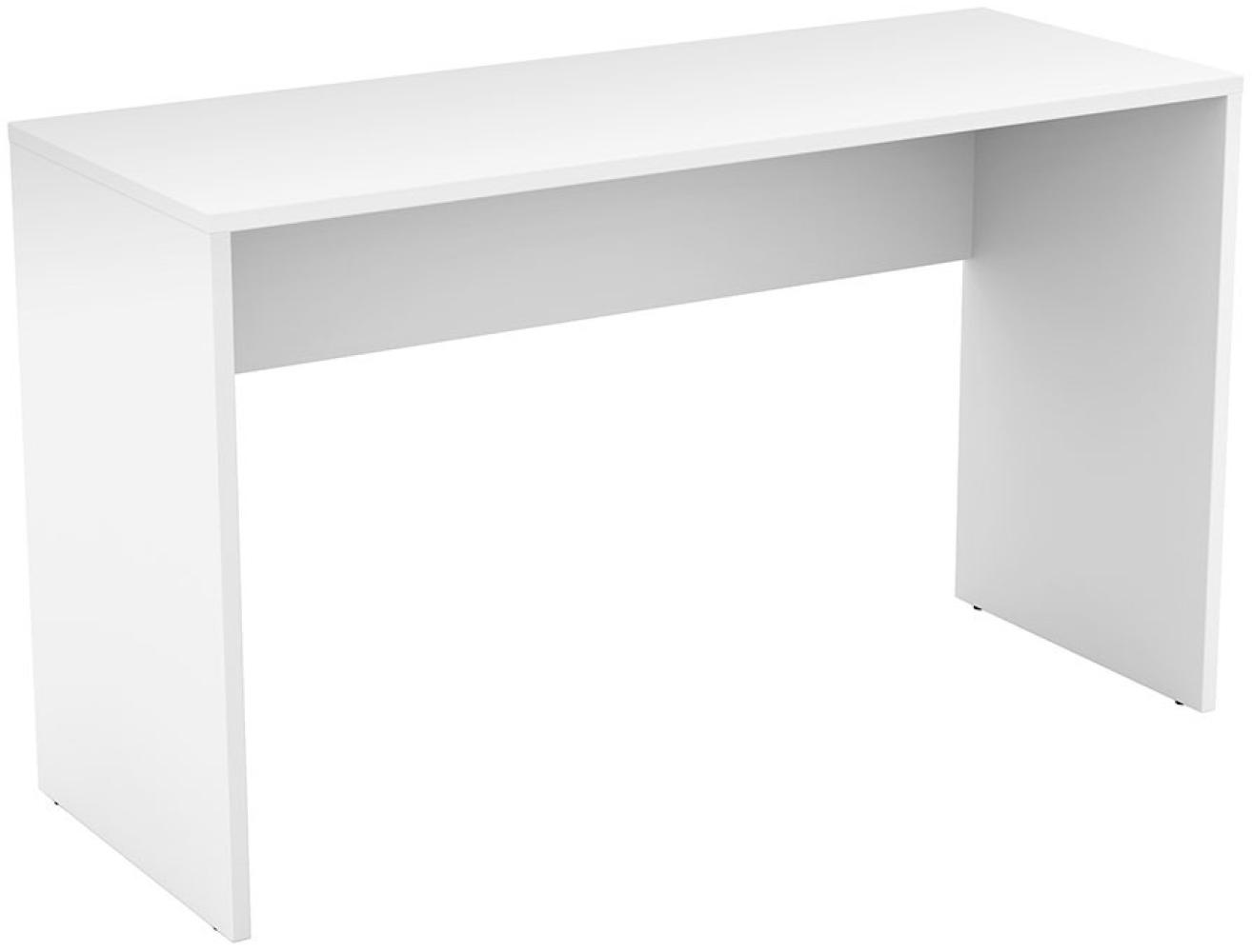 Schreibtisch Computertisch Apia 130x50x75cm weiß Bild 1
