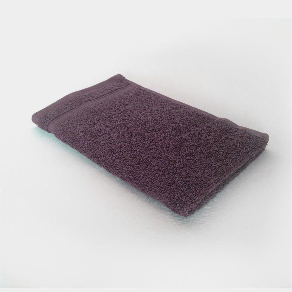 Handtuch Baumwolle Plain Design - Farbe: bordeaux-rot, Größe: 30x50 cm Bild 1