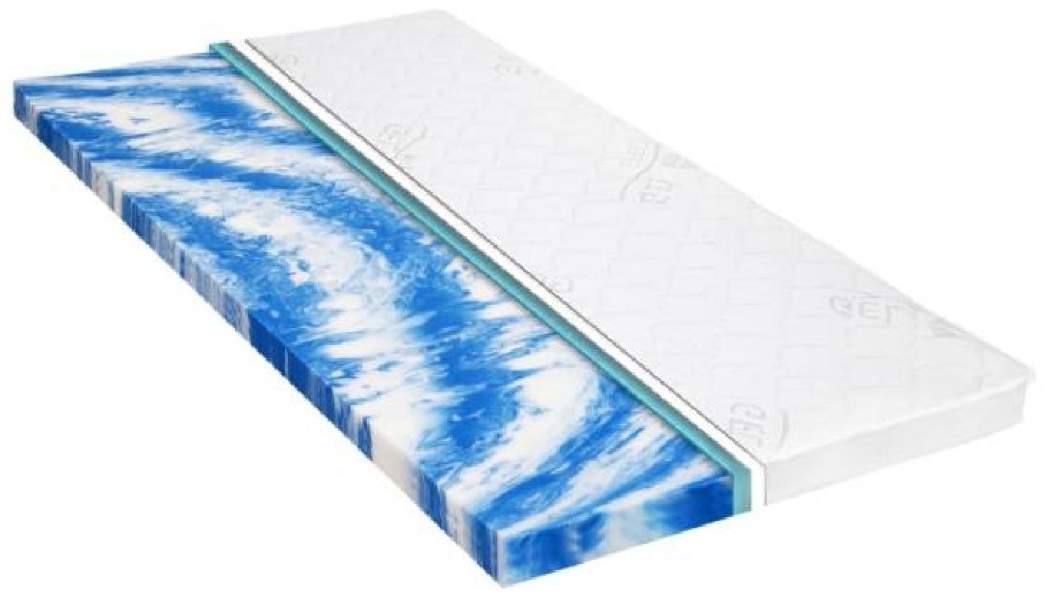 Matratzenauflage mit Gelschaum, weiß, 7 cm, 160 x 200 cm Bild 1